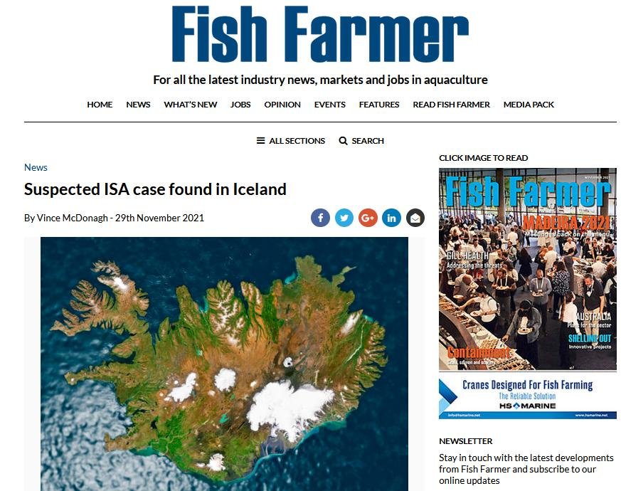 Fish Farmer ISA Iceland 29 Nov 2021 #1 Fish Farmer ISA Iceland 29 Nov 2021 #1
