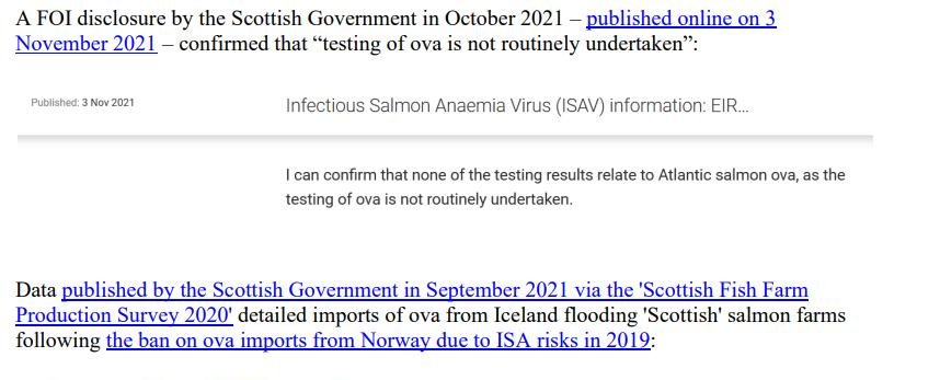 Letter to Scottish Ministers re ISA in Iceland 2 December 2021 #2 Letter to Scottish Ministers re ISA in Iceland 2 December 2021 #2