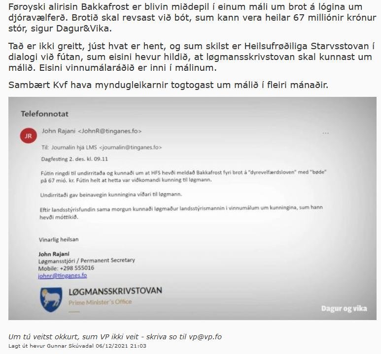 VP on Bakkafrost fine 7 Dec 2021 #2