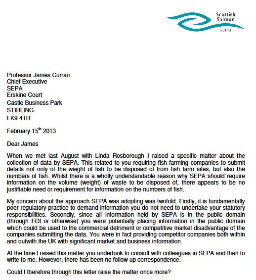 SSPO commercially damaging letter Feb 2013 SSPO commercially damaging letter Feb 2013