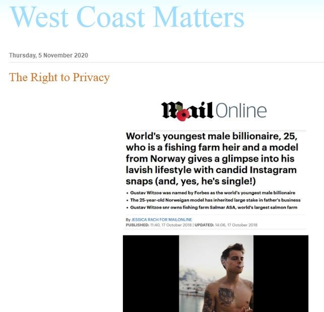 West Coast Matters 5 Nov 2020 #1