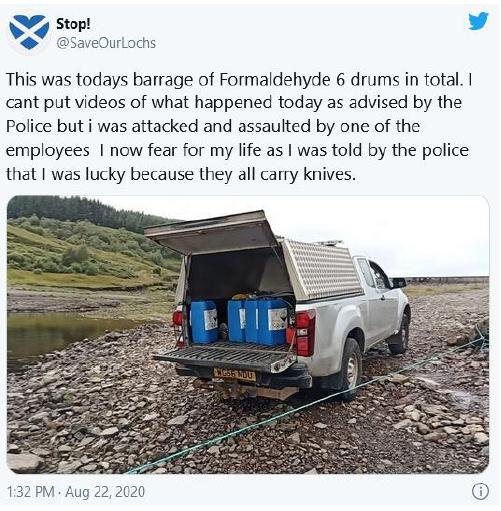 Tweet by SaveOurLochs re assault #3