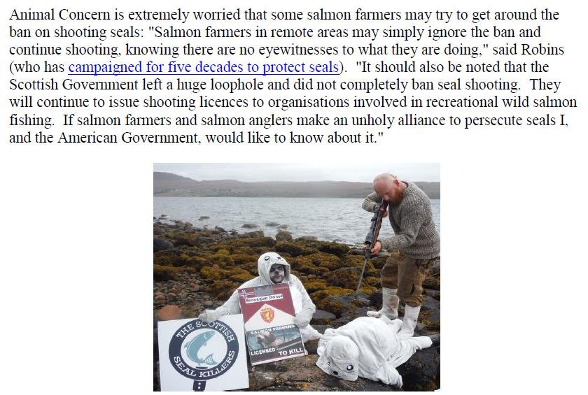 PR Illegal Killing of Seals by Scottish Salmon Farms 25 Feb 2021 #12 John quote