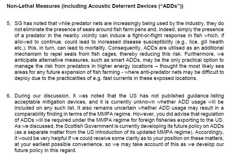 FOI SG MMPA 29 Oct 2020 SG letter to NOAA 7 Jan 2020 #2