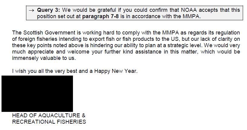 FOI SG MMPA 29 Oct 2020 SG letter to NOAA 7 Jan 2020 #4