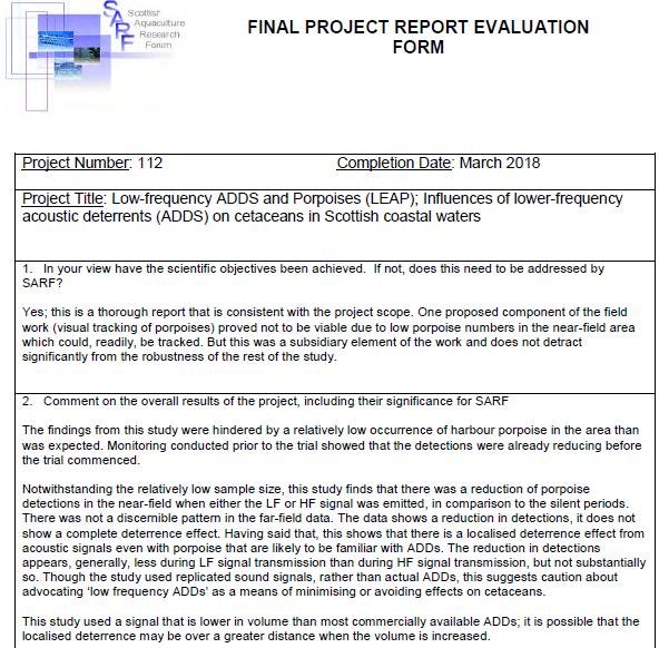 SARF ADD report #8 SNH FOI disclosure June 2020