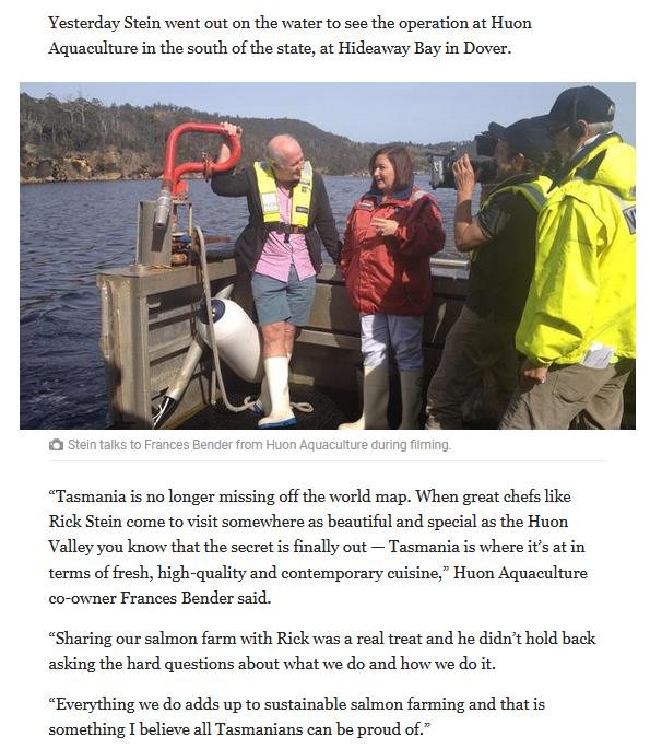 Rick Stein blog #7 Rick Stein blog #7