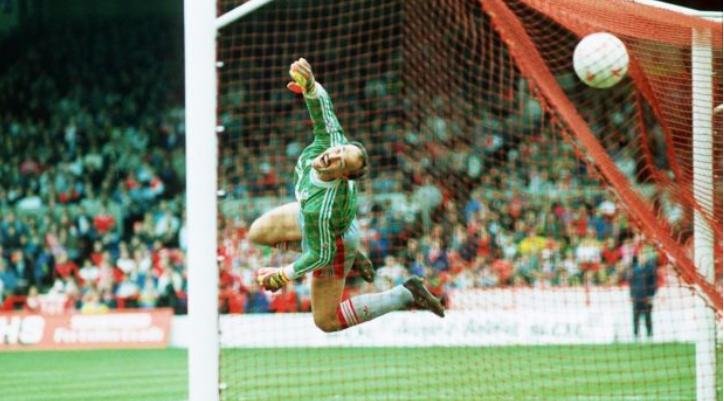 Grobbelaar in goal Grobbelaar in goal