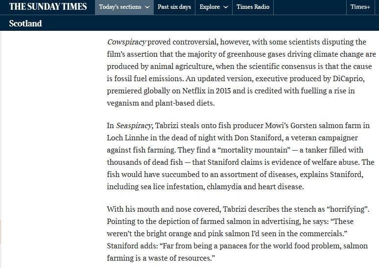 Sunday Times on Seaspiracy 28 March 2021 #6