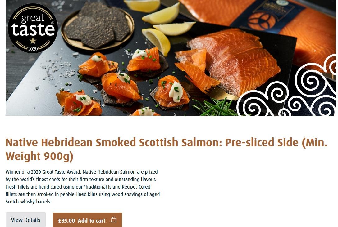 Native Hebridean salmon