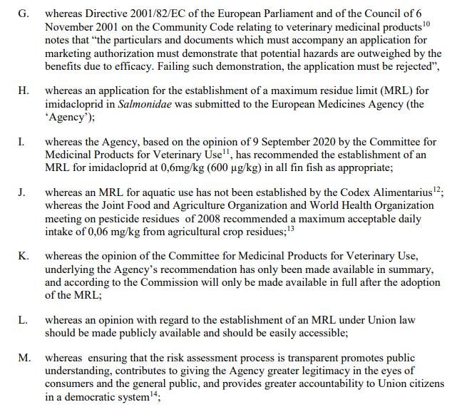 Imidacloprid EU Draft Motion for a Resolution 27 May 2021 #2