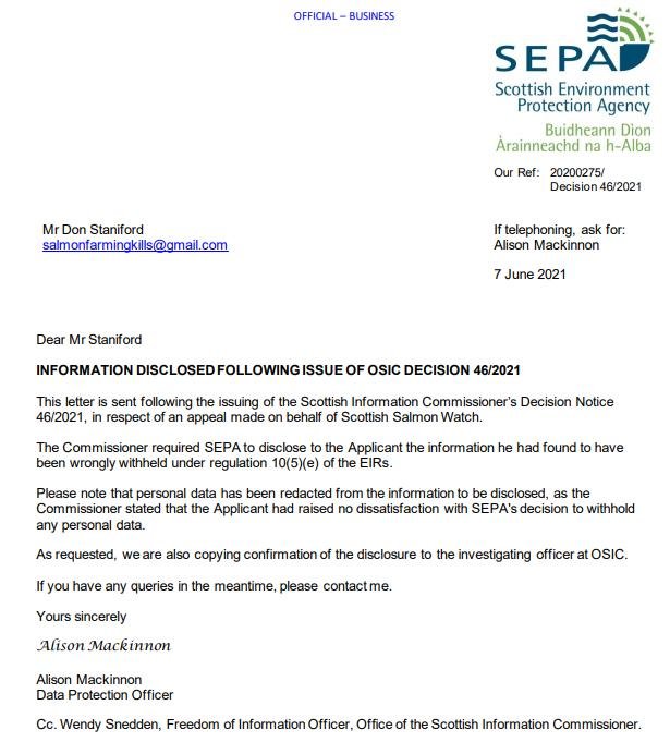 SEPA letter 7 June 2021 #1 SEPA letter 7 June 2021 #1