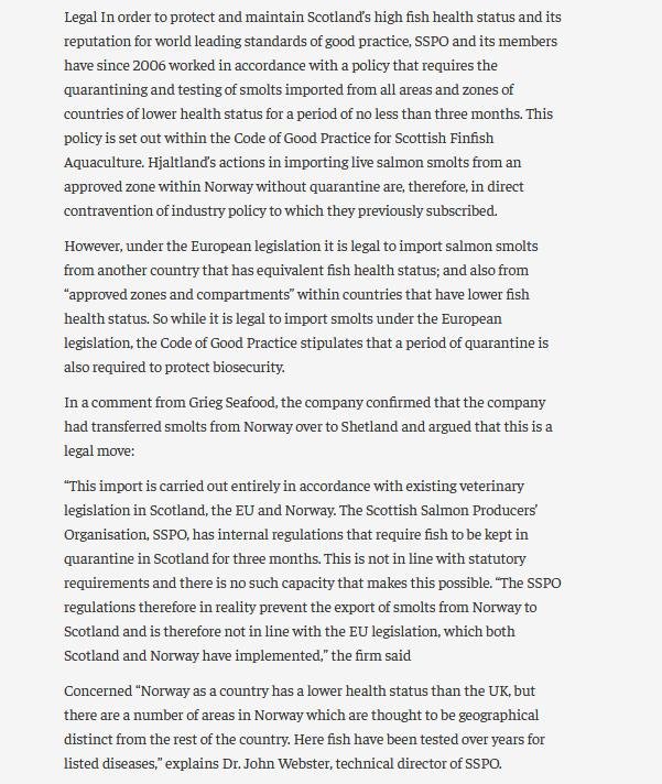 Salmondemic blog July 2021 #25 SSPO expelled Grieg