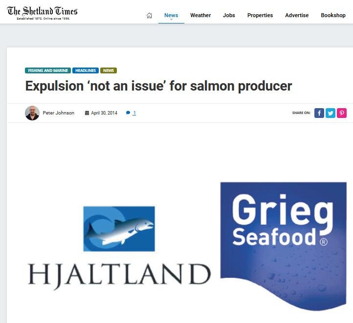 Salmondemic blog July 2021 #53 Shetland Times