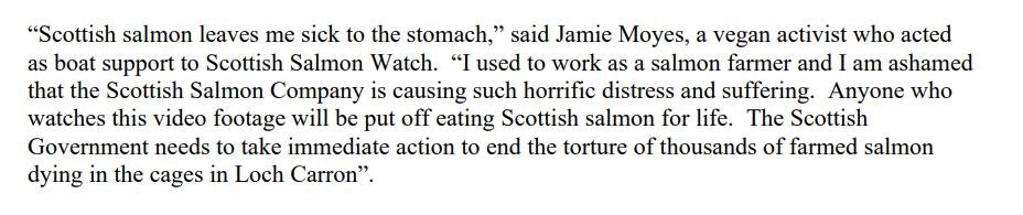 PR Horror Videos Reveal Welfare Abuse Inside Scottish Salmon & Trout Cages 12 September 2021 #2