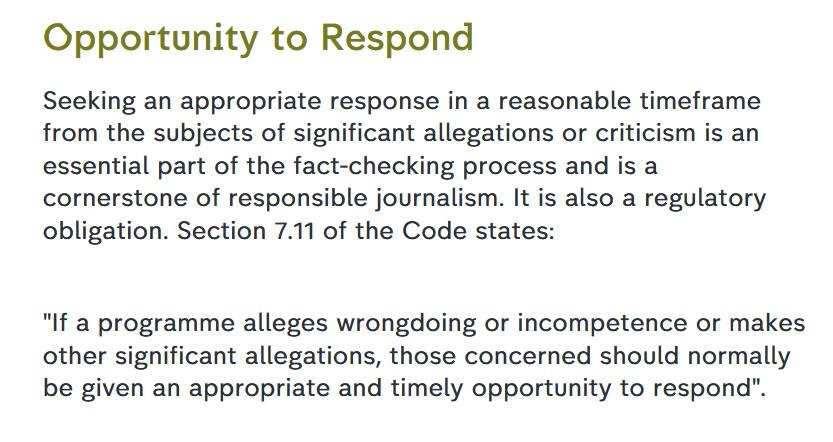 Journalistic Code of Ethics #3