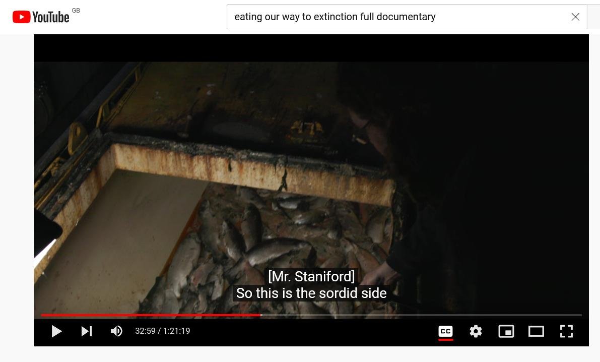 Eating Extinction You Tube #30 Mr Staniford sordid side