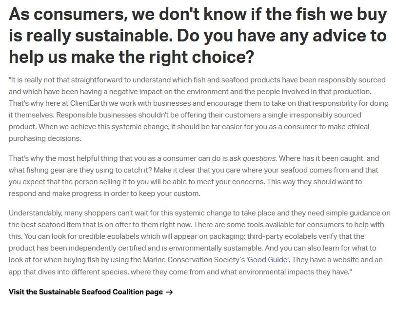 Sustainable Seafood Coalition blog 25 Nov 2021 #27 Sustainable Seafood Coalition blog 25 Nov 2021 #27