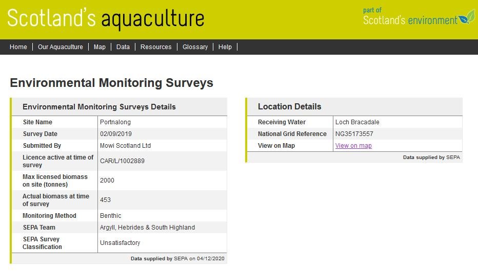 Unsatisfactory benthic surveys #2 Portnalong