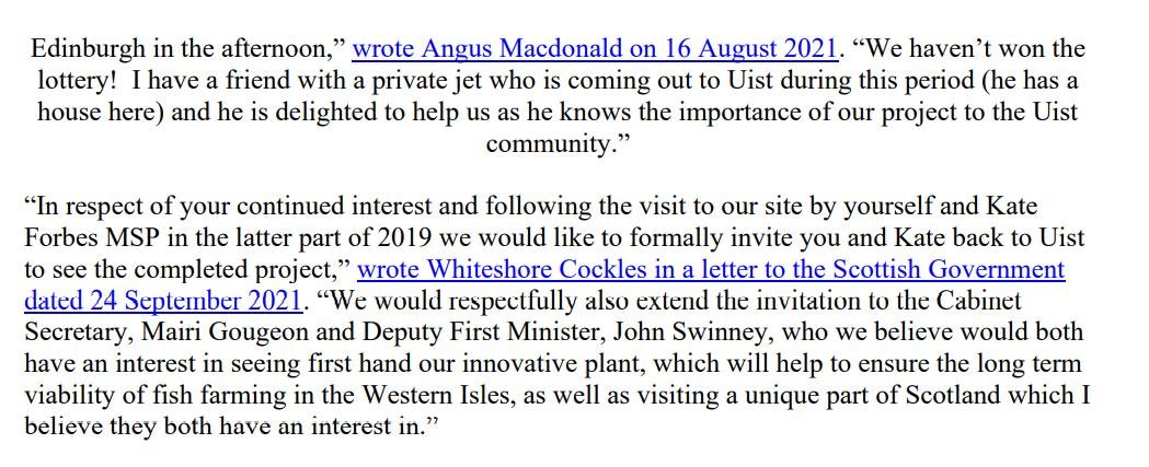 Whiteshore Cockles FOI disclosure December 2021 PR Jan 2022 #10