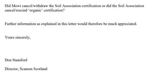 Letter to Soil Association on toxic chemicals and sites March 2022 #3
