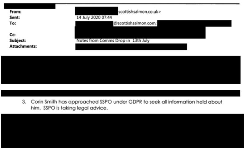 Tweet #5 SSPO legal advice on disclosure via SAR Tweet #5 SSPO legal advice on disclosure via SAR