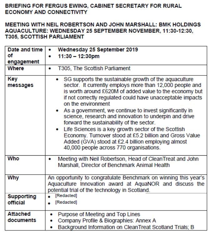 Fergus Ewing meeting Benchmark Sept 2019 #5 Fergus Ewing meeting Benchmark Sept 2019 #5