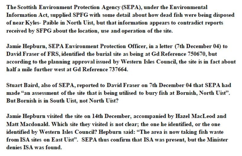 Sunday Times July 2005 North Uist salmon dump #8 SFPG Sunday Times July 2005 North Uist salmon dump #8 SFPG
