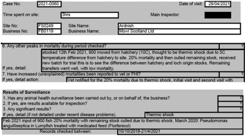 Salmondemic blog July 2021 #14 Mowi Ardnish Salmondemic blog July 2021 #14 Mowi Ardnish