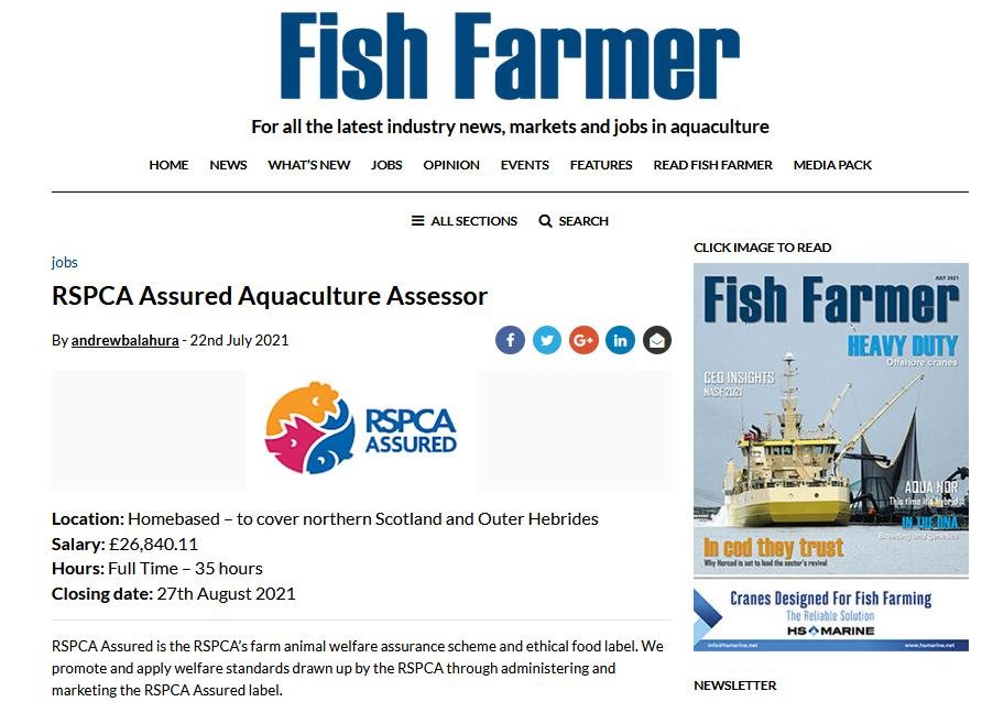 RSPCA job 22 July 2021 #1