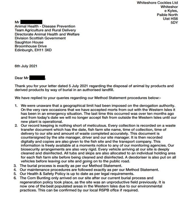 Whiteshore FOI SG Aug 2021 Media Backgrounder #5