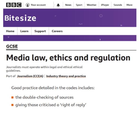 Journalistic Code of Ethics #2