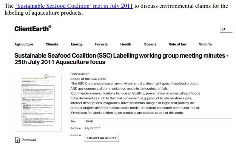 Sustainable Seafood Coalition blog 25 Nov 2021 #1 Sustainable Seafood Coalition blog 25 Nov 2021 #1