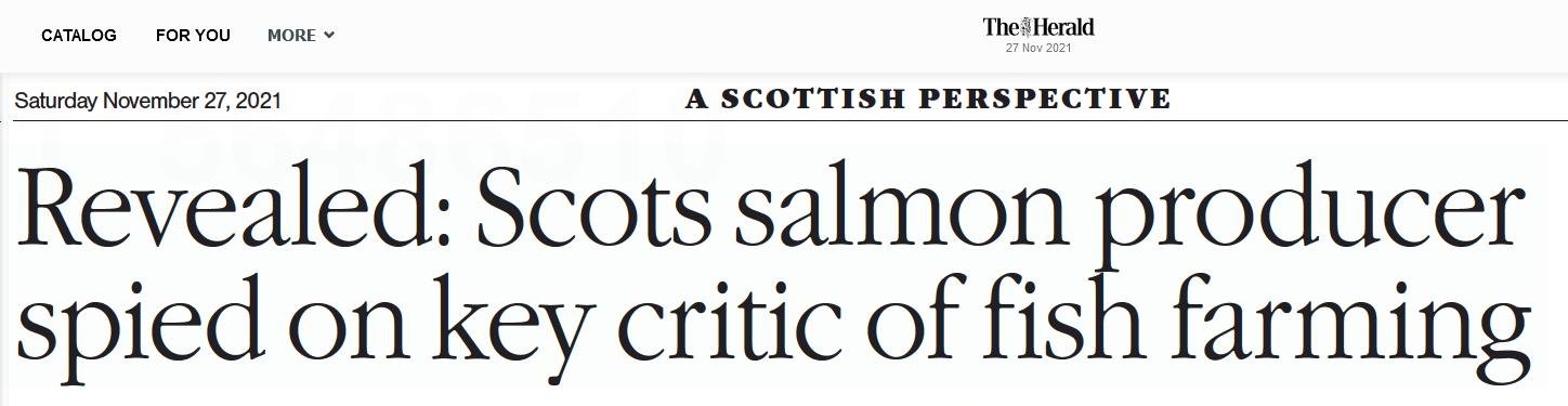 Herald on snooping 27 Nov 2021 newspaper version #1 headline