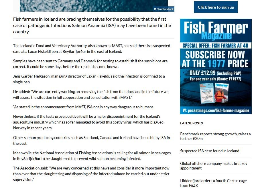 Fish Farmer ISA Iceland 29 Nov 2021 #2 Fish Farmer ISA Iceland 29 Nov 2021 #2