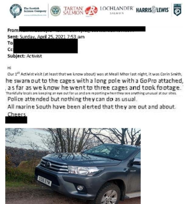 SSC Corin car at Meall Mhor SSC Corin car at Meall Mhor