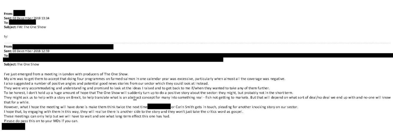 SSC BBC One Show lobbying SSC BBC One Show lobbying