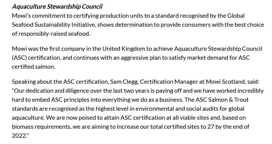 Mowi 27 by end of 2022