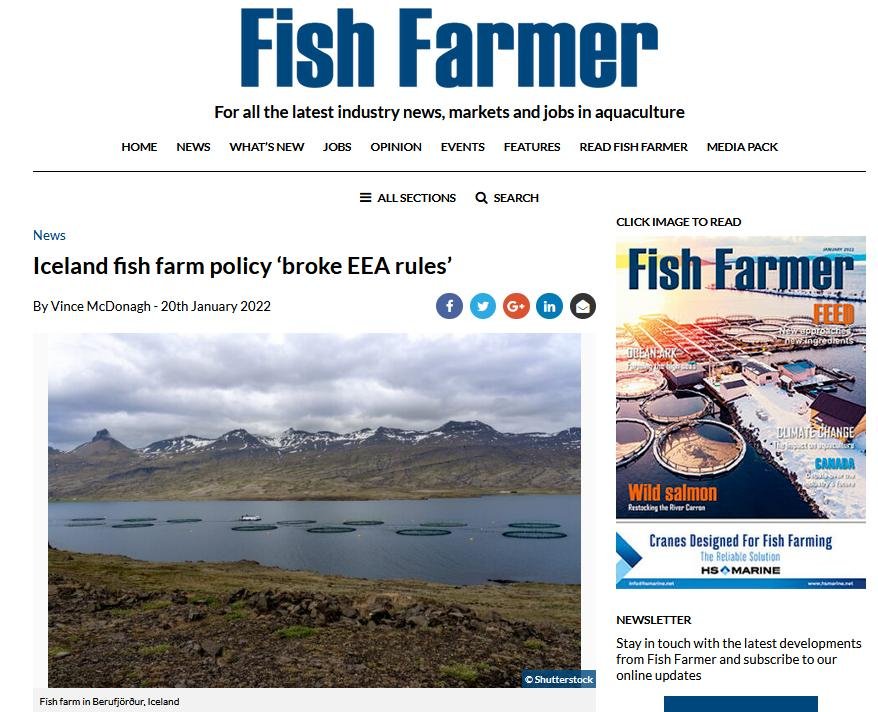 Iceland broke EEA rules #1 Iceland broke EEA rules #1