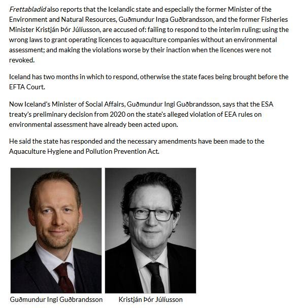 Iceland broke EEA rules #3 Iceland broke EEA rules #3