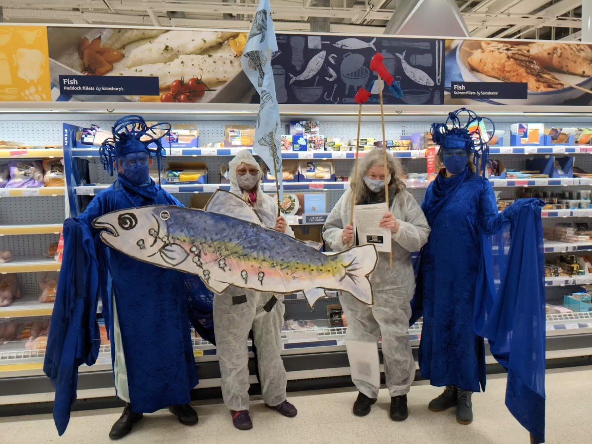 Ocean Rebellion Sainsburys protest Devon Feb 2022 #7 Ocean Rebellion Sainsburys protest Devon Feb 2022 #7