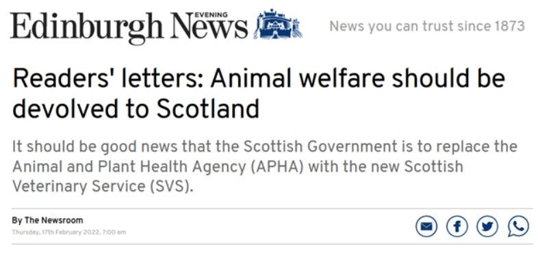SVS replacing APHA blog #1 SVS replacing APHA blog #1