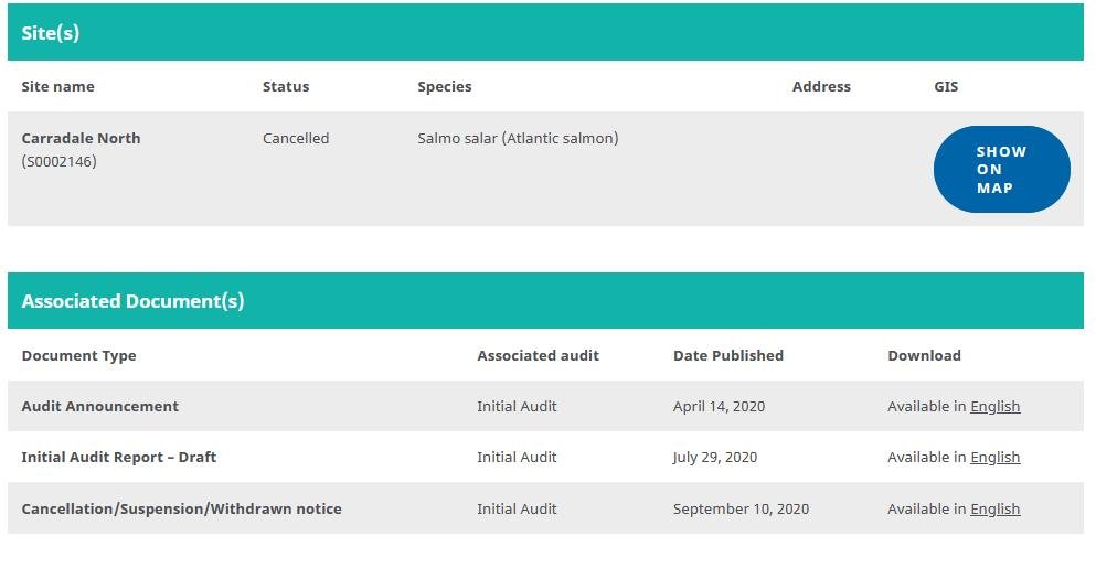 Cancelled #2 Carradale