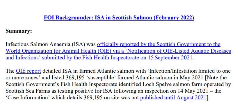 ISA FOI Backgrounder February 2022 #1