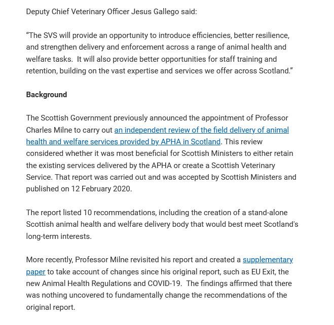 SVS replacing APHA blog #5 SVS replacing APHA blog #5