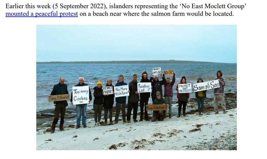 Media Advisory No Salmon Farm Papa Westray 7 September 2022 #2 Media Advisory No Salmon Farm Papa Westray 7 September 2022 #2