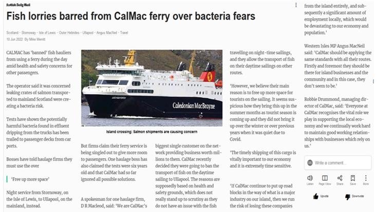 Calmac FOI #1 Calmac FOI #1