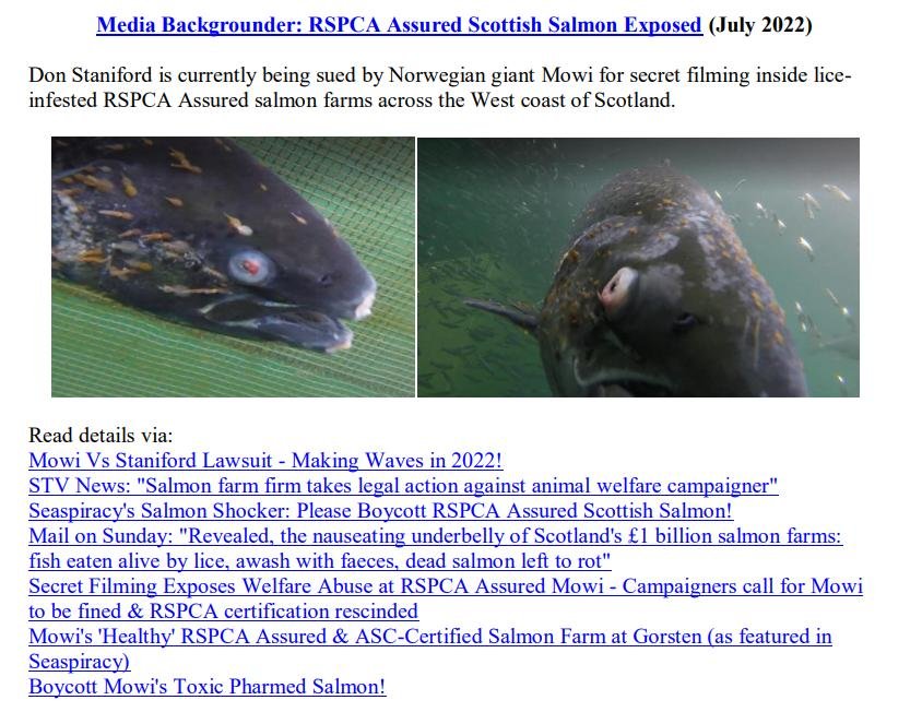 Media Backgrounder RSPCA Assured Scottish Salmon Exposed July 2022 #1