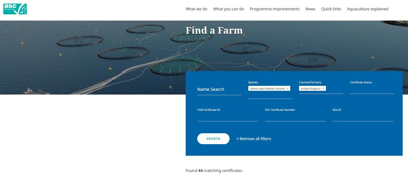 List of ASC sites in Scotland as of 11 Oct 2022 #1
