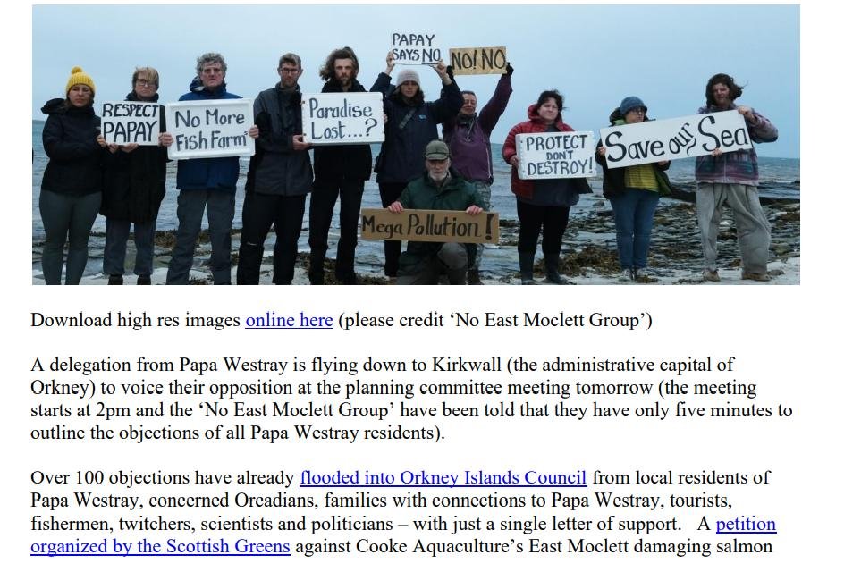 Media Advisory No Salmon Farm Papa Westray 7 September 2022 #4 Media Advisory No Salmon Farm Papa Westray 7 September 2022 #4